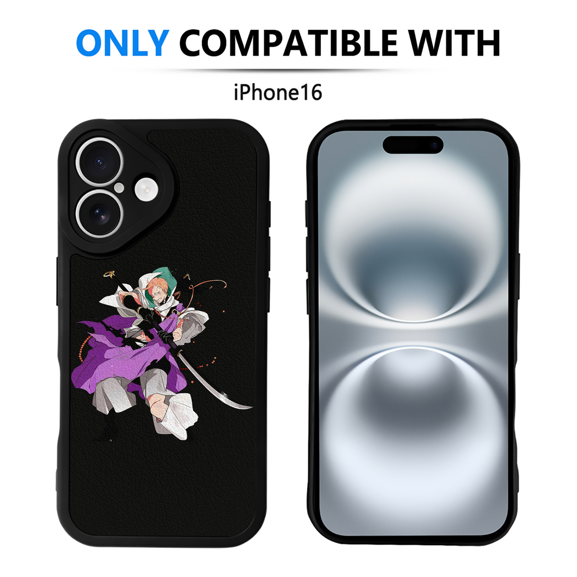 （画像用） 刀剣乱舞 Touken Ranbu 【iPhone 16シリーズ対応】シリコンスマホケース（レザー調） 材質：シリコン